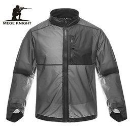 MEGE Brand Summer Ultra Light Thin Tactical Jacket Military Clothing Army Camouflage UV Protection Waterproof Jacket Dropshippin 201111