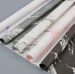 Marble Gift Wrapping Paper 60*60cm Flower Packaging Paper Packaging Material Paper DIY Crafts Supplies Free