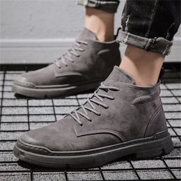 Designer- Fashion Fall Martin Boots Spring Outdoor Footwear Leisure Men Motorcycle Casual Shoes Autumn Teen Western Ankle Boot