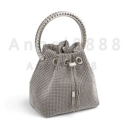 Diamond Bucket Bag Designer Brand Shoulder Messenger Luxury Fashion Bags Handbags High Quality Letter Mobile Phone Purse Women Wallet Cross body Metallic Totes