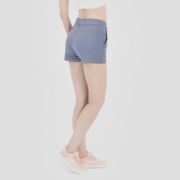 LL Yoga hotty hot short elasticba Gym Workout Shorts Women Antisweat High Waist Drawstring Running Sport Shorts with Pocket