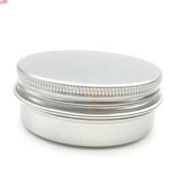 40g 50g empty aluminium cream jars with screw lid,cosmetic case jar,50ml aluminum tins, lip balm containerqualtity