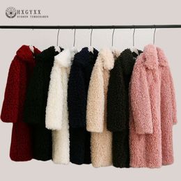 Fluffy Long Faux Fur Coat Women Winter Fake Fur Jacket Pink Coat Female Thick Warm Streetwear Cardigan Outerwear T200915
