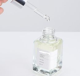30ml Square Glass Bottle Transparent Foundation Liquid Stock Liquid Bottle Divide Essential Oil Dropper Bottle Thick-bottom essence bot