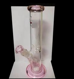 tiktok hot Girls love bong Thick pink glass water pipes cute cat bongs glass oil rigs dab rigs 14mm female joint downstems hookahs