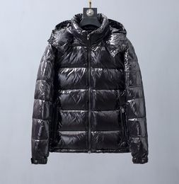 DUYOU Men's Winter Detachable Hood Rainproof Down Jacket D|419412521