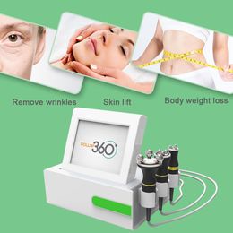 new design 360 degree rotating rf skin tightening machine rotation roll radio frequency red light therapy eye device led bule light beauty equipment
