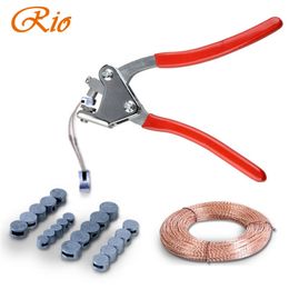 QF-2 plier 100PCS 6*4MM Sealed beans Sealing Wire Lead Seal Sealing Pliers Callipers for Seal Water Metre Anti-theft sealing Y200321