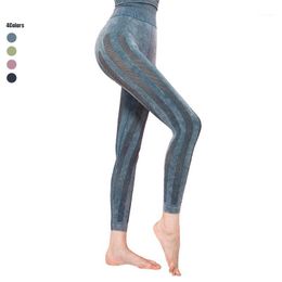 Seamless High-Elastic Sports Leggings Tights Breathable Mesh Fitness Wash Sexy Yoga Pants Gym Wear Running