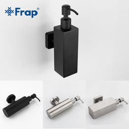 Frap Stainless Steel Soap Dispenser Kitchen Sink Faucet Bathroom Shampoo Box Soap Container Deck Mounted Detergent Bottle Y18001 Y200407