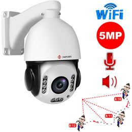 Cameras IMPORX 5MP WIFI Auto Tracking IP Camera 20X Optical Zoom Human High Speed Dome 2592 X1944 PTZ Network