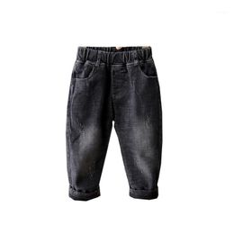 Jeans Boys Black Thick Wam Winter Fleece Children Pants Infant Toddler Kids Trousers Clothes For Baby Boy Denim