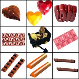 Meibum Child Hard Candy Moulds Love Diamond Polycarbonate Chocolate Moulds Pastry Tools Confectionery Dessert Baking Tray Y200612