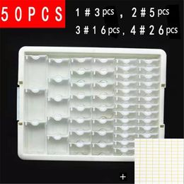 Square Drill Containers for Diamond Painting Mosaic Tool Accessories Plaid Jewellery Diamond Embroidery Transparent Storage Box Z1122004