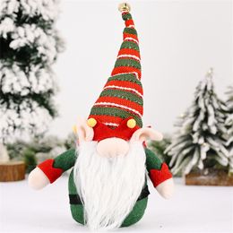 Plush Tomte Gnome Green Swedish Nisse Scandinavian Christmas Decorations Santa Doll Ornaments Xmas Gift Party Supplies JK2011PH