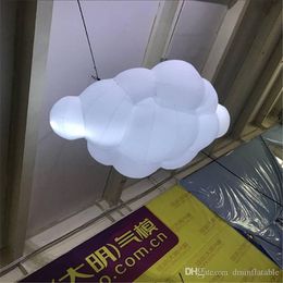 Free Shipping Inflatable Balloon Cloud With LED and CE Blower For Parade or Valentine's day Decoration