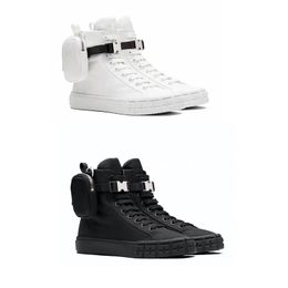Designer Shoes Wheel Re-Nylon High-top Sneakers for Men Women Combat Boots with Bag White Black Flat Cloth Platform Shoes With Box 260