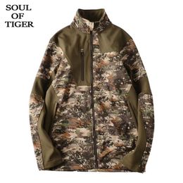 SOUL OF TIGER Korean Style Fashion Casual Winter Streetwear Mens Vintage Camouflage Jackets Male Zipper Cotton Padded Coats LJ201013