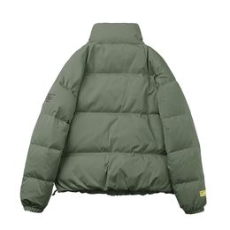 SingleRoad Men's Cotton Padded Jacket Winter Coat Parka High Collar Solid Windproof Hip Hop Streetwear Jacket For Men 201204