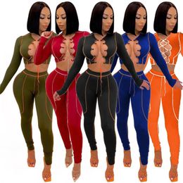 Womens Two Piece Jogging Suits Designer Fashionable Tracksuit Autumn And Winter New Ladies Clothing Individual Lines Show Thin Sports Suit