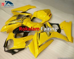 For Suzuki Aftermarket Motorcycle 2007 ABS Fairings Yellow GSXR1000 K7 GSX-R1000 GSXR 1000 2007 2008 Fairing Kit (Injection Molding)