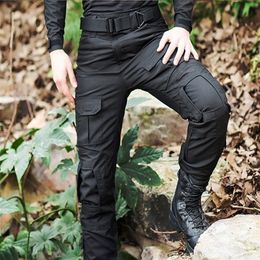 Pro Tactical Military Camouflage Cargo Men Rip-Stop Anti-pilling Army SWAT Combat Trousers Breathable Casual Pants 201221