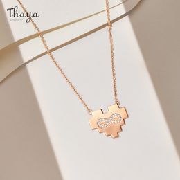 Den nya kreativa designen oändlighet halsband 45cm längd kedja ros guld zirkon hängande halsband för kvinnor 2020 fina smycken gåva Q0531