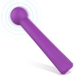 Soft Silicone Dildo Vibrator Clitoris sexy Toy for Women 9 Vibration Super Flexible Wand Clit Stimulator Quality Massage Stick