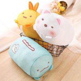 Storage Bags Household Goods Corner Action Figure Laundry Underwear Bra Wash Bag Cartoon Thicken Clothes Washing Machine Mesh Net