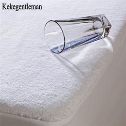 160X200cm Waterproof Cover Luxury Terry Cloth Mattress Protector Sheet On Elastic Offer Drop Shipping Kekegentleman 201218