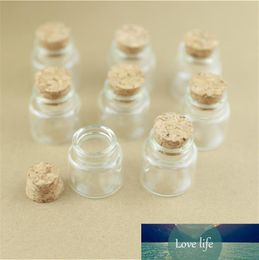 10cs/Lot 10ml 30*30mm Storage Mini Glass Bottles With Cork DIY Crafts Jars Tiny Transparent Glass Bottles Wedding Gift