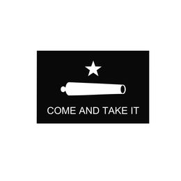 Come And Take It Black Flag 3x5 FT 90x150cm Double Stitching 100D Polyester Indoor Outdoor Printed Hot selling