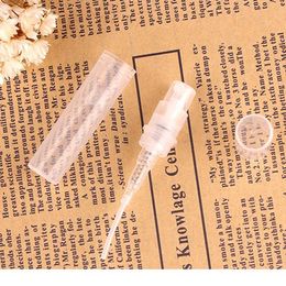 2ml 3ml Plastic Spray Bottles PP Clear Perfume Sample Vial Mini Aromatherapy Container 1000Pcs Free