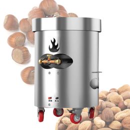 Commercial Vertical Grain Roaster Equipment For Nuts Peanuts Macadamia Nut Chickpeas Stainless Steel Nut Roasting Machine