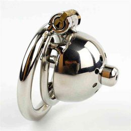 NXY Cockrings New Super Small Male Chastity Cage with Removable Urethral Sounds Spiked Ring Stainless Steel Device for Men Cock Belt 1214