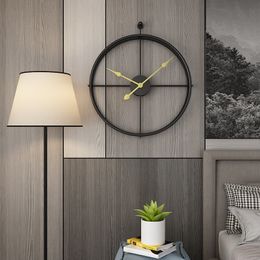 55cm Large Silent Clock Modern Design For Home Decor Office European Style Hanging Wall Watch Clocks Y200407