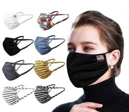 American Flag Tart Collections Face Mask Comfortable Non-elastic Ear Loops Washable and Reusable Unisex