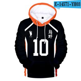 Personality Harajuku Hooded Sweatshirt Boys Haikyuu!! Fashion 3D Adult Kids Pullovers Casual Hoodies Sweatshirts High Quality 800