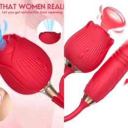 NXY Vagina Balls Rose Zuigen Vibrator 10 Modes Vibrerende Clit Sucker Tepel Pijpbeurt Clitoris Stimulatie Vrouwelijke Masturbatie Sex Toys Voor Vrouwen1211