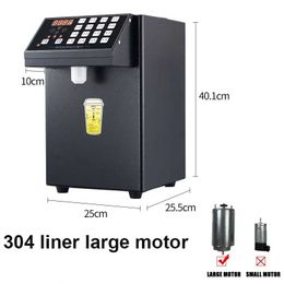 Automatic Fructose Syrup Dispenser Stainless Steel Bubble Tea Shop Fructose Quantitative Machine 5+5L 24 Groups Commercial 304