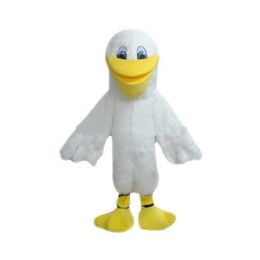 2019 factory hot new White Pelican Mascot Costumes Cartoon Character Adult Sz