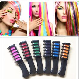 Hair Colour Chalk Temporary Hair Colour Comb Soft Pastels Salon Disposable DIY Hair Styling Tool 100pcs