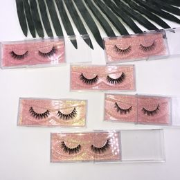 New Styles Natural Looking 3D Mink Eyelashes 8-16mm 100% Handmade Eyelashes Soft Lash Band 3D Eye Lashes Extension FDshine