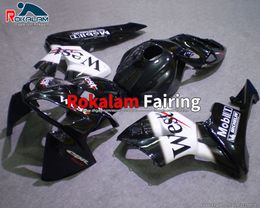 For Honda CBR600RR F5 2005 2006 CBR 600RR 05 06 Black White Bodywork ABS Motorcycle Fairing Kit (Injection Molding)