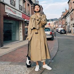 Fashion women comfortable warm solid long coat new arrival good quality loose korean temperament outerwear holiday sweet trench 201102