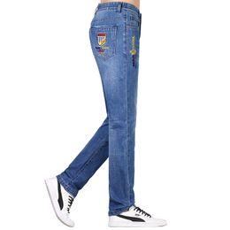 2022 лучшие джинсы мужчины Зимние тепловые теплые растягивающие мужчины джинсы мужские зимние джинсы лучшее качество мода утолщение брюки мужские прямые брюки джинсы Брюс Ша 201111