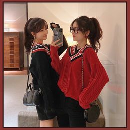 MISHOW Women Winter Spring Vneck Festival Style Sweater Causal Long Sleeve Loose Pullover Tops MX19D5744 201130