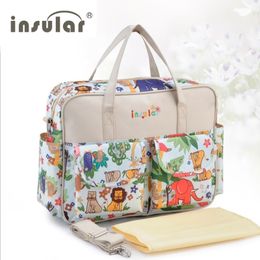 Multicolored Diaper Large-Capacity Fashionable Mother's Maternity Baby Stroller Nappy Mummy Bag 201120