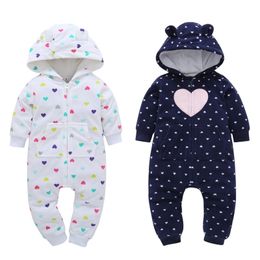 girl garments UK - New Baby rompers Clothes Winter Boy Girl Garment Thicken Warm Comfortable Cotton kids clothing Roupas de bebe costume 201028287I