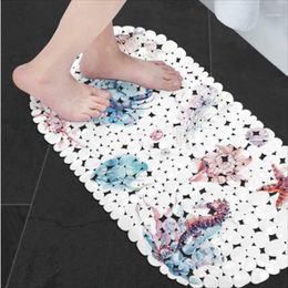 Bath Mats Anti-Slip Mat Ocean Animal Bathroom Carpet Home PVC Non-Slip Bottom Sucker Rug Shower